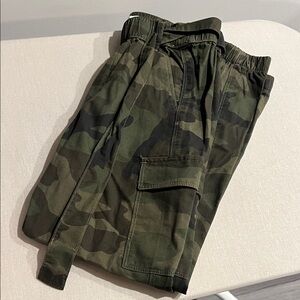 Abercrombie Kids Olive Green Camo Cargo Pants